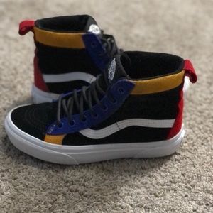 VANS SK8-HI CANVAS SUEDE SKATE HIGH KIDS: 2Y